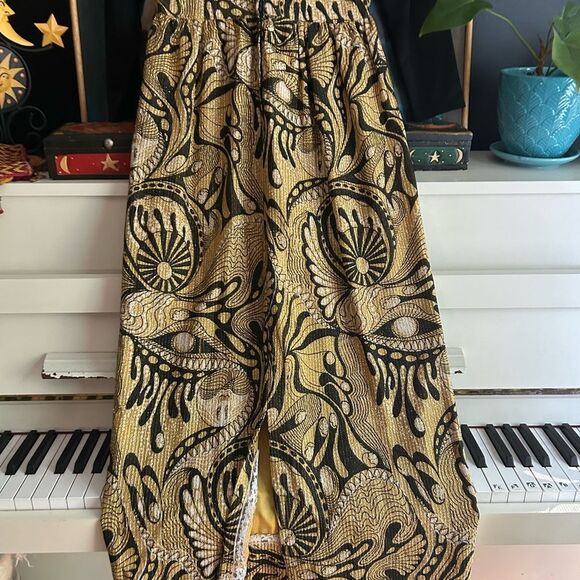 Nu-Mode Vintage 70’s Black and Gold Long Sleeve Dress Small - Picture 10 of 16